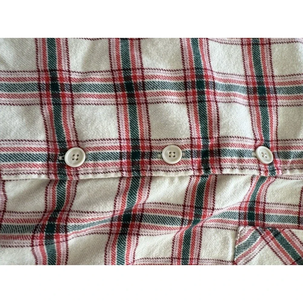 Marine Layer Classic PJ Pajama Top Plaid Holiday Cozy Shirt Size XS